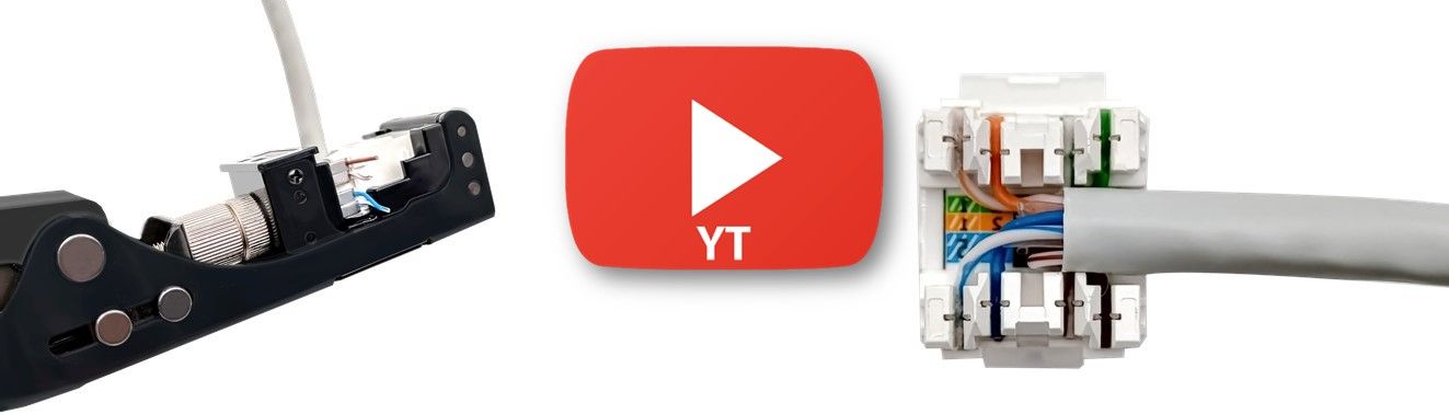 Як зібрати роз'єм Keystone Cat6 на 180 градусів?